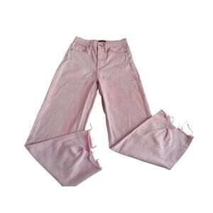 Wild Fable Pink High Rise Straight Jeans - Distressed Hem Size 00